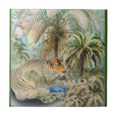 Tegel donkergroen (Oerwoud Fever) RFPMDesigns ©️20 Tegeltje (Voorkant)