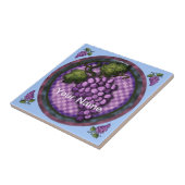 Tegel druiven tegeltje (Zijkant)