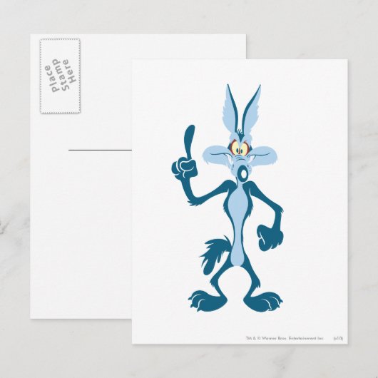  Tegel E. Coyote Blue Aha! Briefkaart (Voorkant / Achterkant)