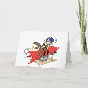 Tegel E. Coyote Launching Red Rocket Kaart