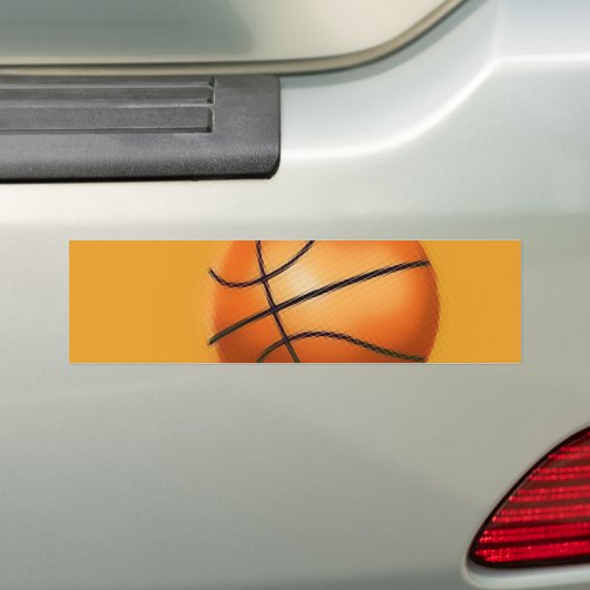 Tegel Effect Basketbal Bumpersticker (Op auto)