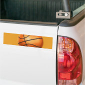 Tegel Effect Basketbal Bumpersticker (Op Truck)