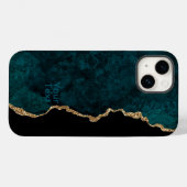 Tegel en goud agaat Case-Mate iPhone case (Achterkant (horizontaal))