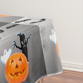 Tegel Geest Pompoen Vleermuizen Halloween Ontwerp Tafelkleed