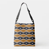 Tegel Grid Tote Crossbody Tas (Achterkant)