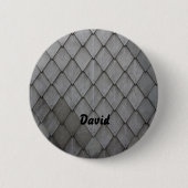 Tegel grijze leisteen ronde button 5,7 cm (Voorkant)