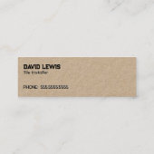 Tegel-installateursteller Mini Visitekaartje (Achterkant)