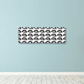 Tegel lippenkunst canvas afdruk (Insitu (Houten vloer))