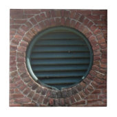 Tegel - Lucht Vent in bakstenen muur Tegeltje (Voorkant)