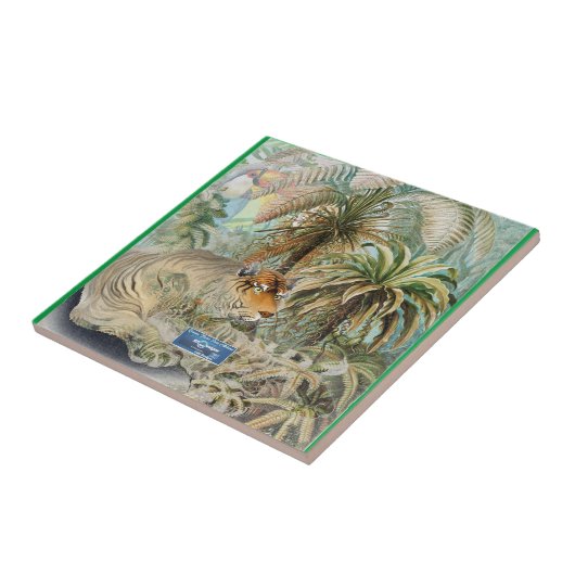 Tegel Medium-Green (Oerwoud Fever) RFPMDesigns ©️2 Tegeltje (Zijkant)