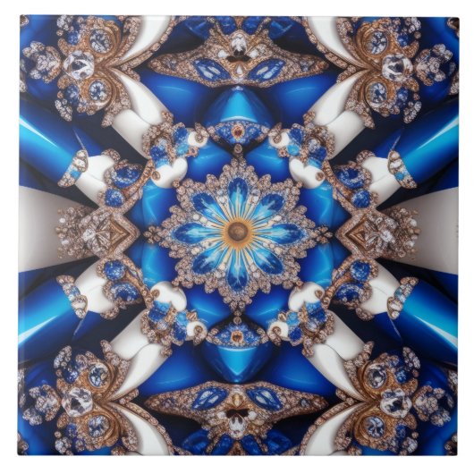 Tegel met Argentijnse kleuren Modern Design Tegeltje (Voorkant)