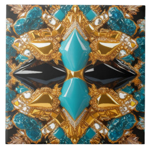 Tegel met Bahama's Kleuren Modern Design Tegeltje