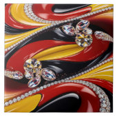 Tegel met Belgian Colours Modern Design Tegeltje (Voorkant)