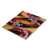 Tegel met Belgian Colours Modern Design Tegeltje (Zijkant)