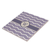 Tegel met bloemige zigzag tegeltje (Zijkant)