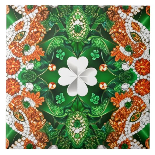 Tegel met het moderne design van Zuid-Ierland Tegeltje (Voorkant)