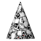 Tegel met rode ogen ID222 Feesthoedjes (Achterkant)