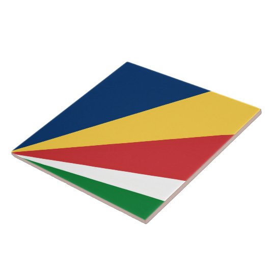 Tegel met Seychellen Kleuren Modern Design Tegeltje (Zijkant)