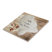 Tegel met tekst "Jullie worden opa & oma" Tegeltje (Zijkant)