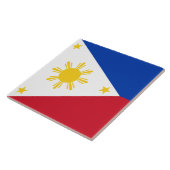 Tegel met vlag van de Filipijnen Tegeltje (Zijkant)