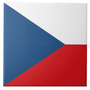 Tegel met vlag van Tsjechië Tegeltje