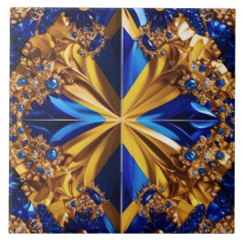 Tegel met Zweden Kleuren Modern Design Tegeltje