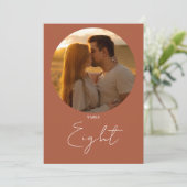 Tegel Modern Minimalistisch Script Tafelnummer (Staand voorkant)