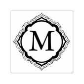 Tegel monogram zelfinktende stempel (Design)