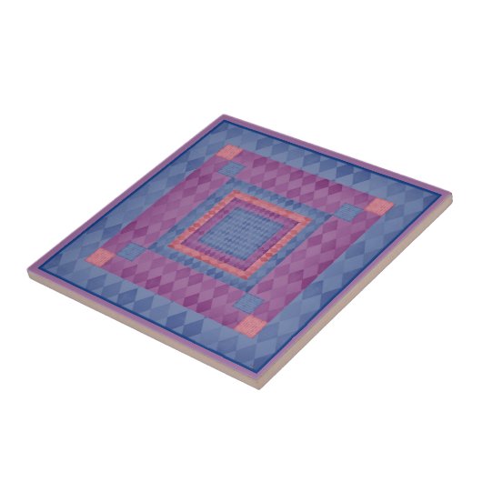 Tegel Mosaic Diamonds Tegeltje (Zijkant)