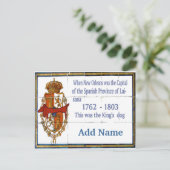 Tegel Mural Dachshund Personalized Briefkaart (Staand voorkant)