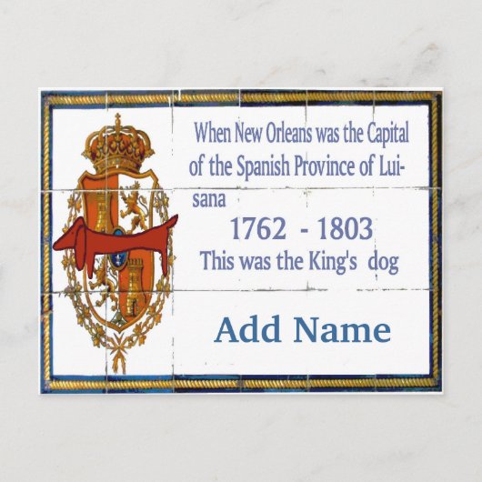 Tegel Mural Dachshund Personalized Briefkaart (Voorkant)