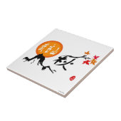 Tegel najaar tegeltje (Zijkant)