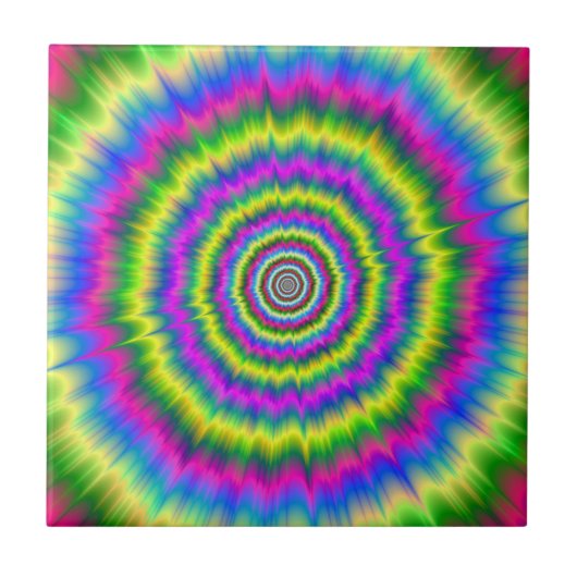 Tegel Neon Explosion Tegeltje (Voorkant)