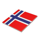 Tegel Noorse vlag Tegeltje (Zijkant)