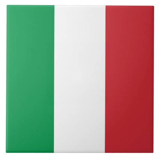 Tegel onder Italiaanse vlag Tegeltje (Voorkant)