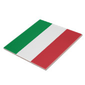 Tegel onder Italiaanse vlag Tegeltje (Zijkant)