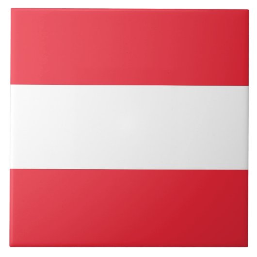 Tegel onder Oostenrijkse vlag Tegeltje (Voorkant)