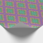 tegel ontwerp van kleurrijke concentrische cirkels cadeaupapier (Hoek)