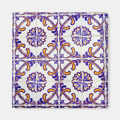 Tegel patroon close-up, Portugal Magneet (Voorkant)