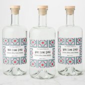 Tegel Patroon Gepersonaliseerde Liquor Bottle Labe Likeurfles Etiket (Flessen)