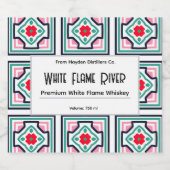 Tegel Patroon Gepersonaliseerde Liquor Bottle Labe Likeurfles Etiket (Enkel label)