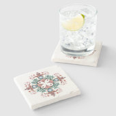 Tegel patroonontwerp stenen onderzetter (Zijkant)