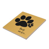 Tegel - Polydactylade afdrukken (ver. 2) Tegeltje (Zijkant)