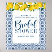 Tegel Poster Toscane Blue (Voorkant)