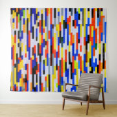 Tegel primaire kleur bouwstenen wandkleed (In Situ (horizontaal))