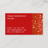 Tegel Rood visitekaartje zijde (Achterkant)