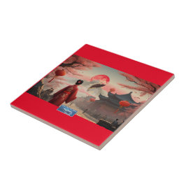 Tegel Rood (Vismaan) RFPMDesigns ©️2024 Tegeltje