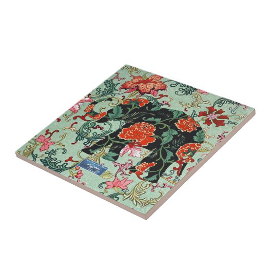 Tegel Sage(Florerende Olifant) RFPMDesigns 2024 Tegeltje (Zijkant)