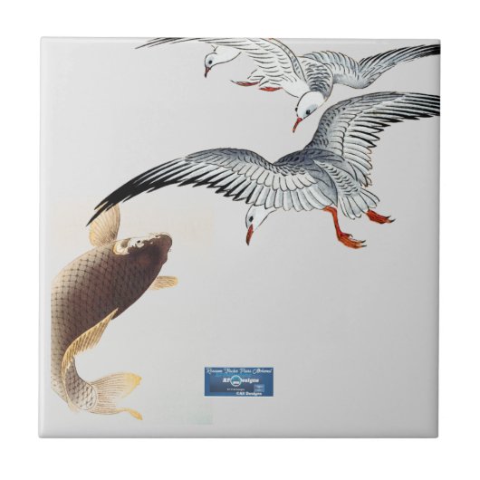 Tegel Silver (Zee naar lucht) RFPMDesigns ©️2024 Tegeltje (Voorkant)