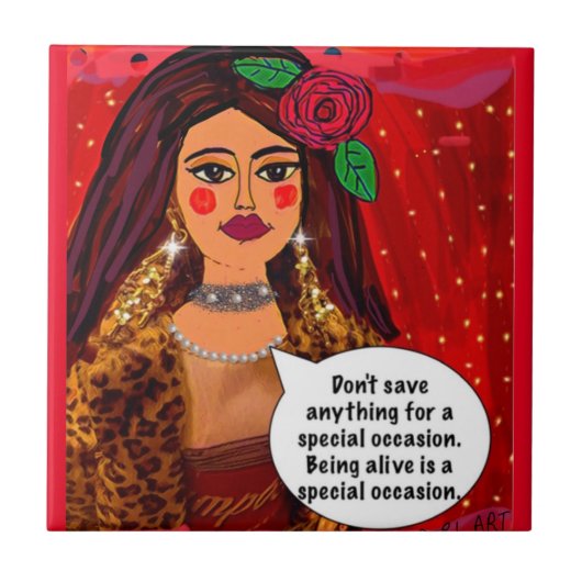 TEGEL. Sparen niets voor een speciale gelegenheid Tegeltje (Voorkant)